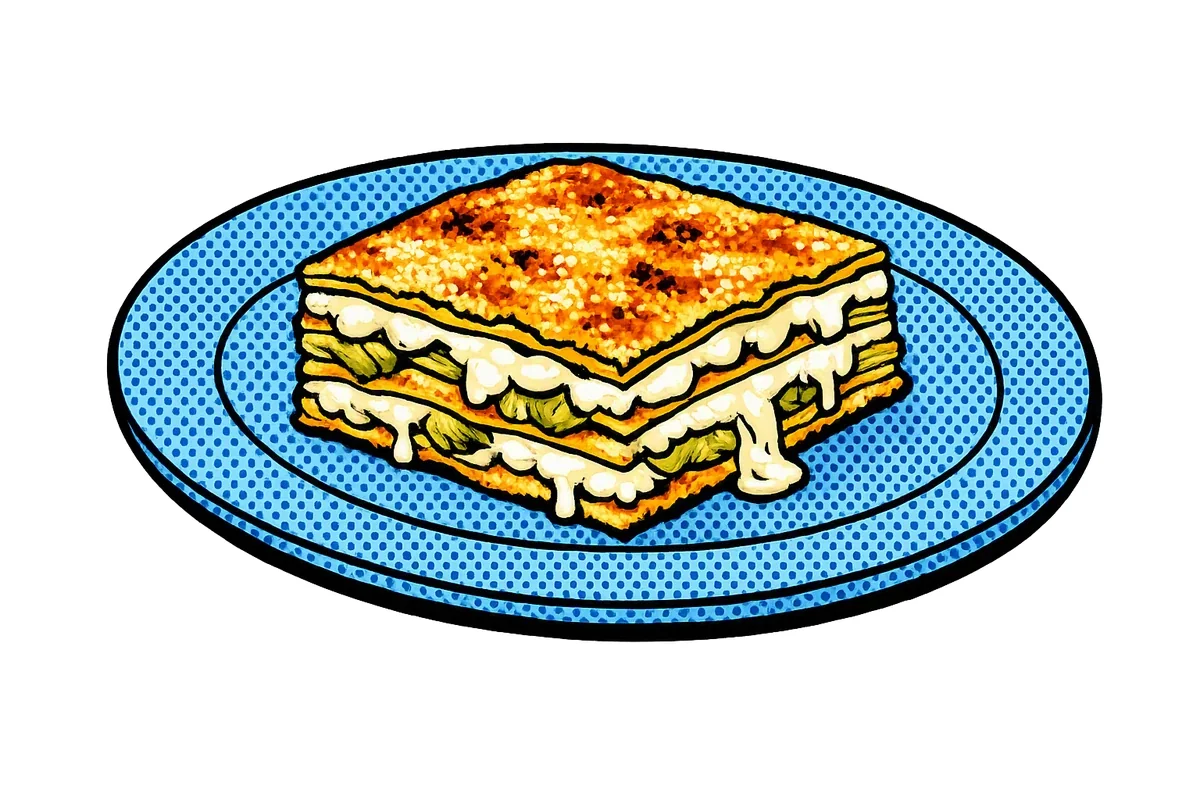 Лазанья с артишоками и страчателлой
